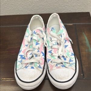 Converse Pink and Blue Canvas Sneakers